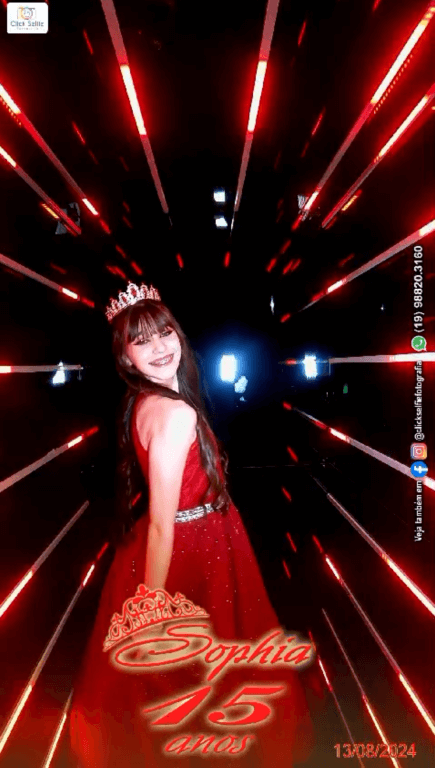 Foto tunel festa 15 anos